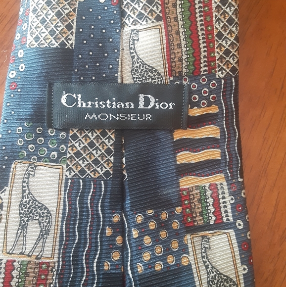 Dior Multicolor Patterned Tie - Picture 2 of 3